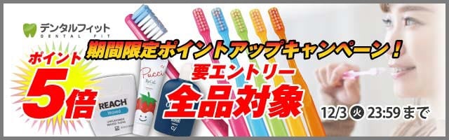 【歯科専売品のデンタルフィット】店内全品ポイント5倍キャンペーン