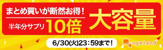 まとめ買いが断然お得！大容量サイズがポイント10倍