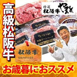 【高級松阪牛】ハンバーグ・メンチ・切り落としセット