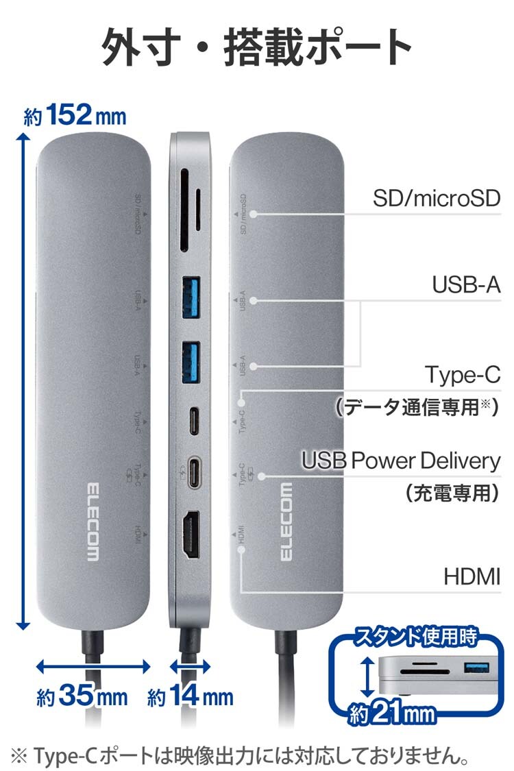 dショッピング |エレコム ＵＳＢ ＴｙｐｅＣ ドッキングステーション