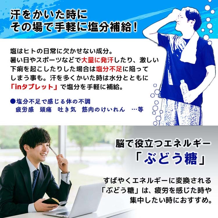 dショッピング |森永 inタブレット 塩分プラス （500g