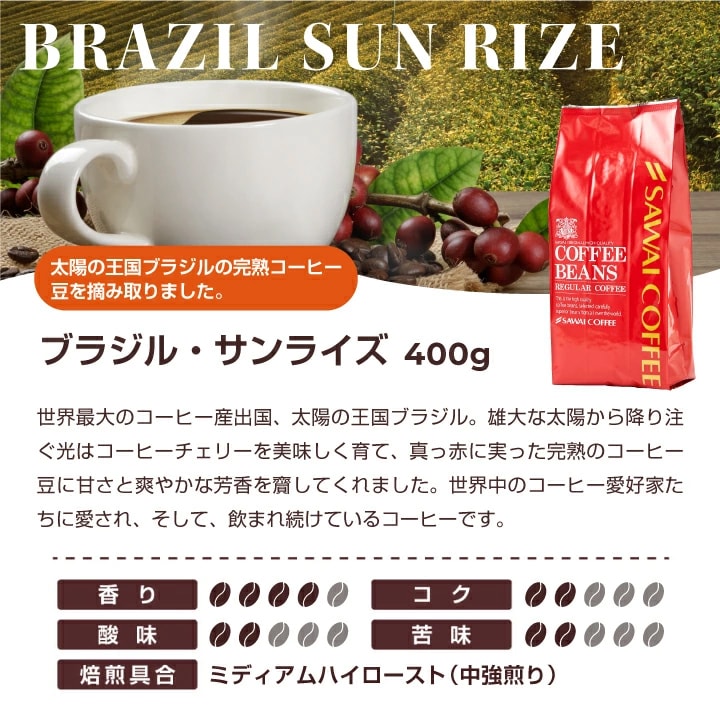 ブラジル産 完熟豆 太陽の恵み コーヒーチェリー