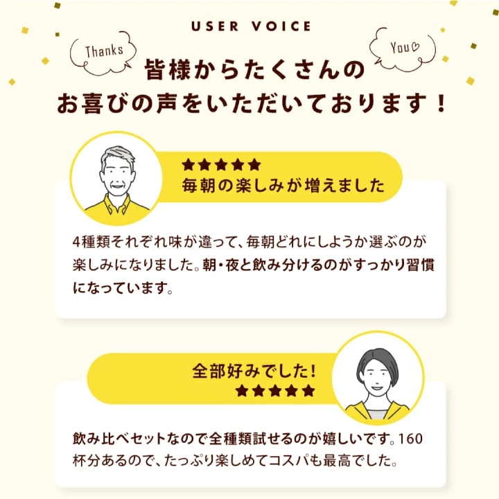 お客様の声 レビュー 高評価 満足度