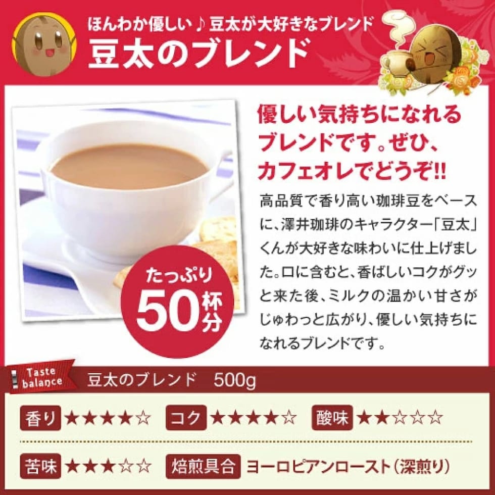 豆太のブレンド カフェオレ ミルク 優しい