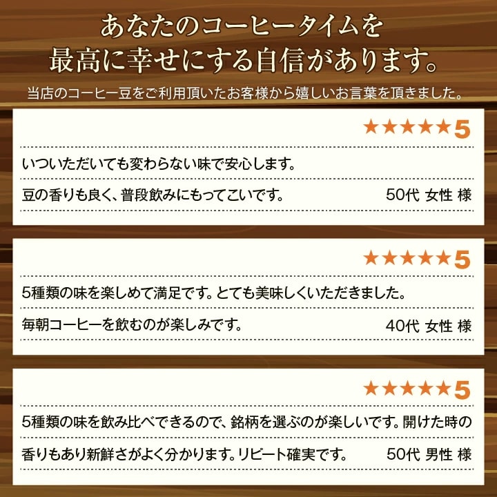 お客様の声 5つ星評価 満足度 レビュー