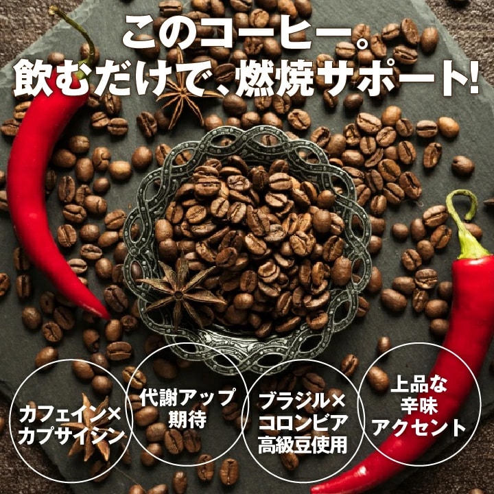 カプサイシン カフェイン 代謝 燃焼サポート