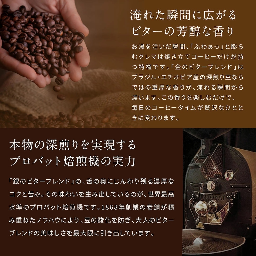 プロバット焙煎機 1868年創業 老舗 深煎り