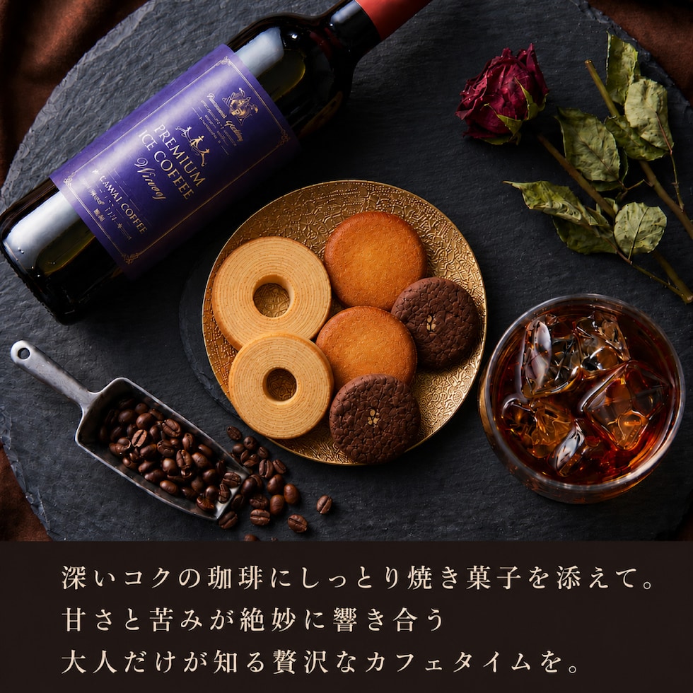 アイスコーヒー ワイングラス 氷 大人
