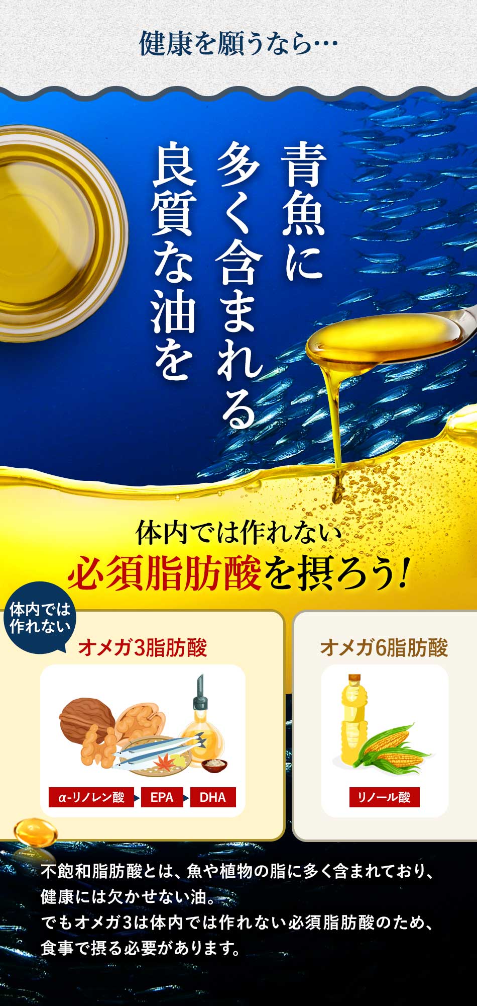 dショッピング |オメガ3 DHA EPA α-リノレン酸 サプリ（約6ヶ月