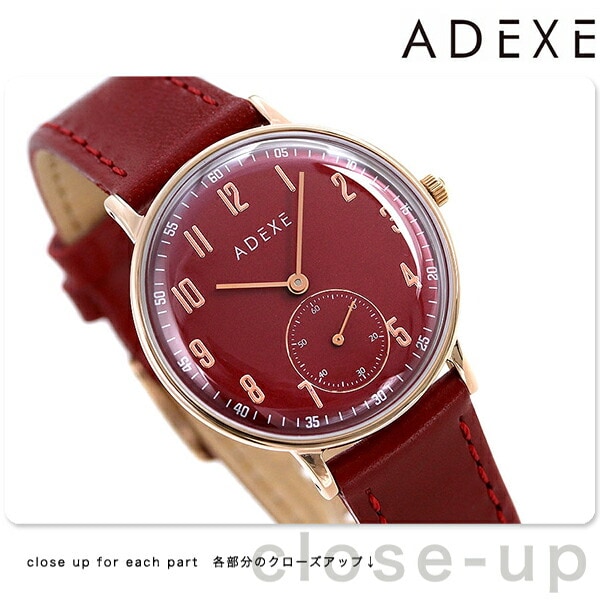 アデクス ADEXE メンズ レディース 腕時計 33mm ダークレッド 革ベルト 2043C-T02 プチ | カテゴリ：の販売できる商品 |  腕時計のななぷれ (028ADX2043C-T02)|ドコモの通販サイト - dショッピング