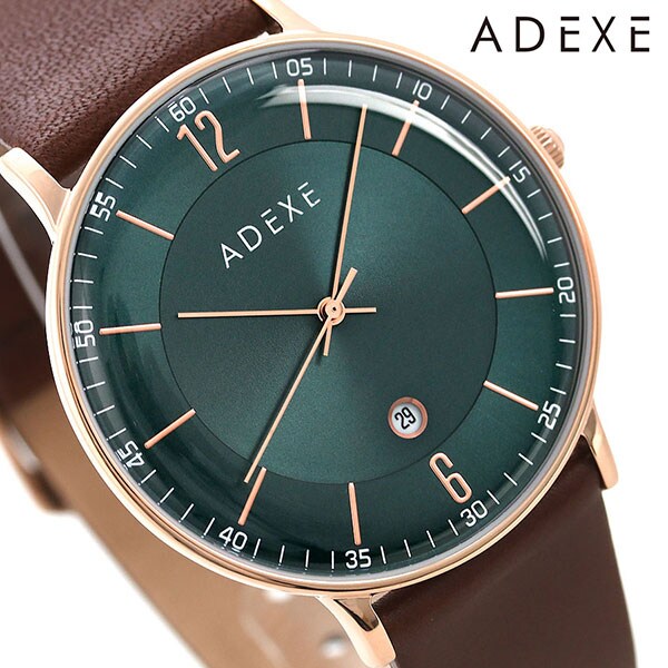 アデクス ADEXE カレンダー 41mm グリーン - dショッピング