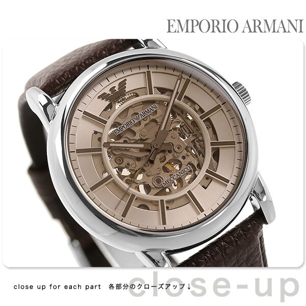 dショッピング |エンポリオアルマーニ 時計 ルイージ メカニコ 43mm 自動巻き メンズ 腕時計 EMPORIO ARMANI アルマーニ ...