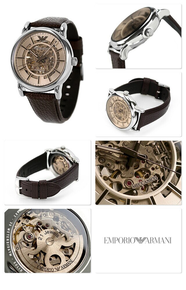 dショッピング |エンポリオアルマーニ 時計 ルイージ メカニコ 43mm 自動巻き メンズ 腕時計 EMPORIO ARMANI アルマーニ ...