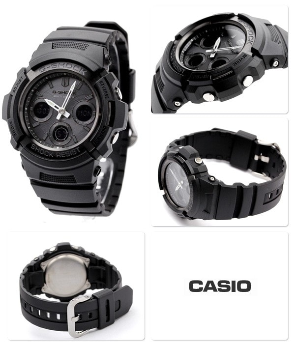 dショッピング |G-SHOCK ブラック 電波 ソーラー CASIO AWG-M100B-1ACR アナデジ 腕時計 カシオ Gショック  オールブラック 時計 | カテゴリ：の販売できる商品 | 腕時計のななぷれ (028AWG-M100B-1ACR)|ドコモの通販サイト