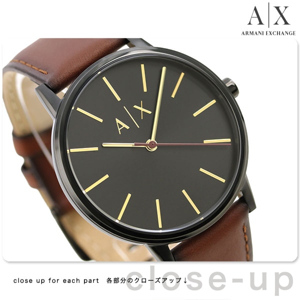 アルマーニ 時計 メンズ 革ベルト ブラック AX2706 - dショッピング