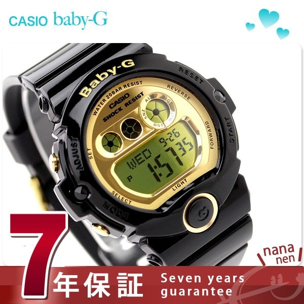 CASIO Baby-G bg-6901　ジーショック　ブラック×ゴールド鏡面