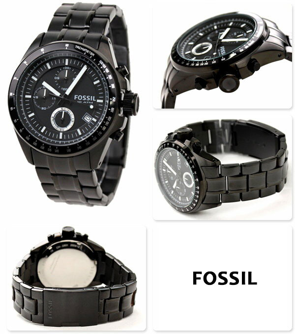 dショッピング |フォッシル 腕時計 メンズ クロノグラフ 日付表示 メタルベルト オールブラック CH2601 FOSSIL 時計 新品 ...