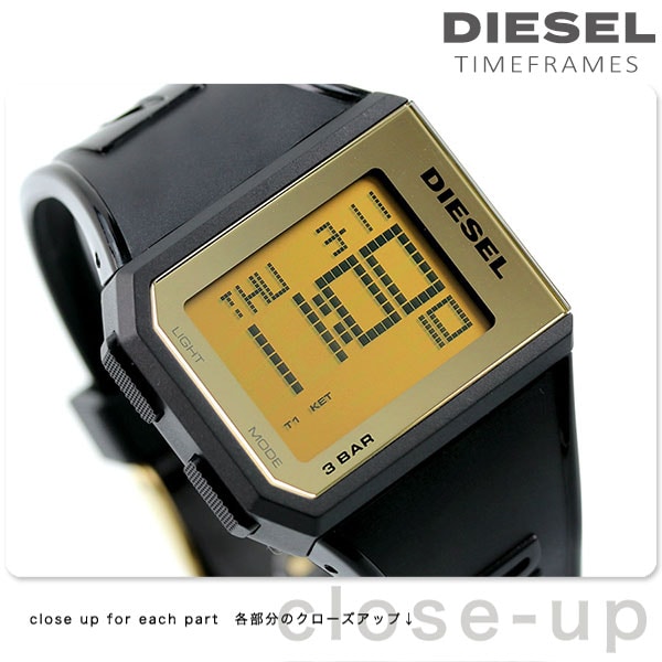 売筋品ディーゼル メンズ レディース Chopped チョップド DZ1923 腕時計(デジタル)