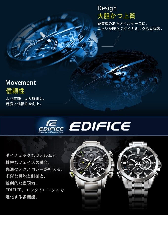 CASIO EDIFICE クロノグラフ 海外モデル - 時計