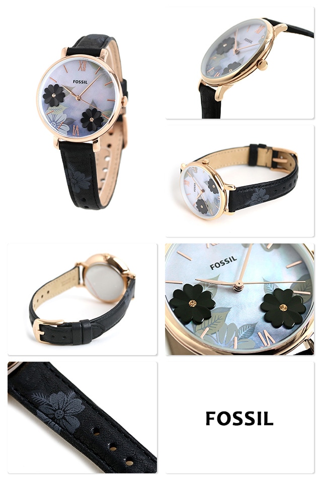 dショッピング |フォッシル 時計 花柄 レディース 腕時計 ES4535 FOSSIL ジャクリーン 36mm 革ベルト |  カテゴリ：の販売できる商品 | 腕時計のななぷれ (028ES4535)|ドコモの通販サイト