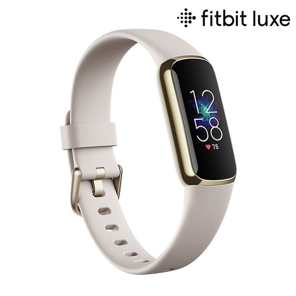 dショッピング |fitbit Luxe ルナホワイト/ソフトゴールド メンズ