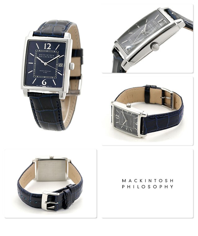 dショッピング |マッキントッシュ メンズ 腕時計 革ベルト クラシック スクエア FBZT977 MACKINTOSH PHILOSOPHY  ネイビー | カテゴリ：の販売できる商品 | 腕時計のななぷれ (028FBZT977)|ドコモの通販サイト