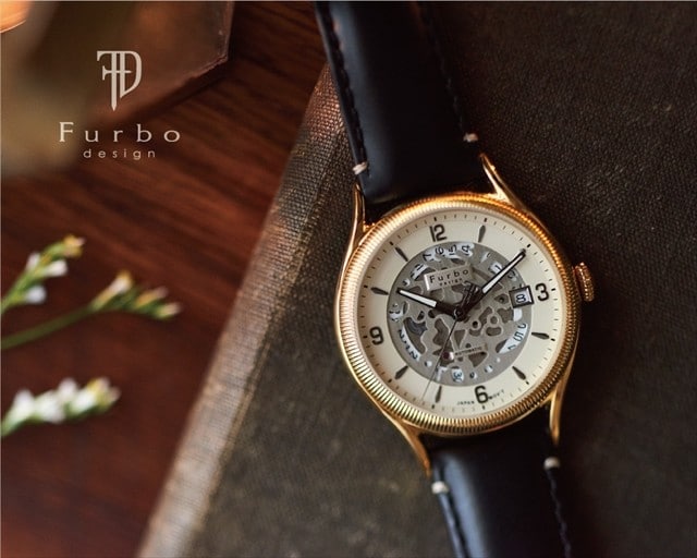 フルボデザイン自動巻き腕時計 F2501 スケルトン