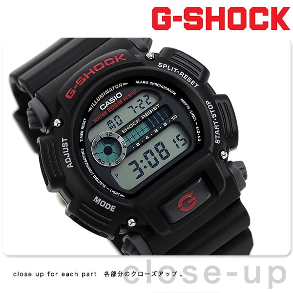 dショッピング |G-SHOCK ベーシック ブラック デジタル メンズ 腕時計
