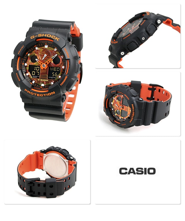 dショッピング |G-SHOCK メンズ 腕時計 GA-100 アナデジ GA-100BR-1ADR 