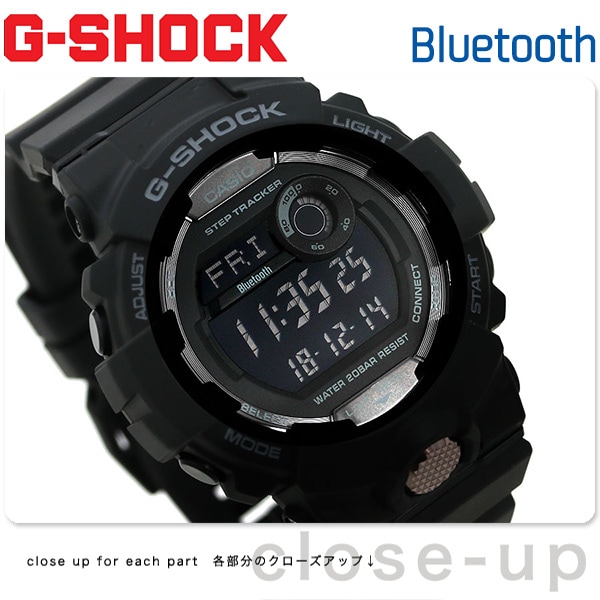 dショッピング |G-SHOCK ジースクワッド モバイルリンク Bluetooth 腕時計 GBD-800-1BDR カシオ Gショック ブラック  カテゴリ：の販売できる商品 腕時計のななぷれ (028GBD-800-1BDR)|ドコモの通販サイト