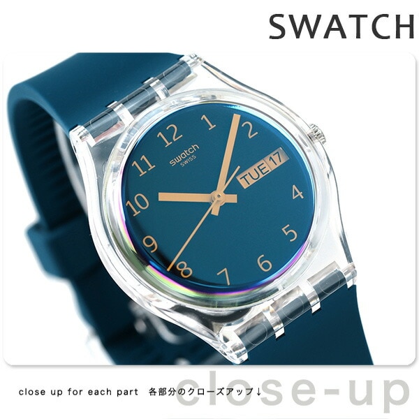 dショッピング |スウォッチ 腕時計 ジェント ブルーアウェイ 34mm メンズ レディース GE721 SWATCH 時計 ブルーグリーン  カテゴリ：の販売できる商品 腕時計のななぷれ (028GE721)|ドコモの通販サイト