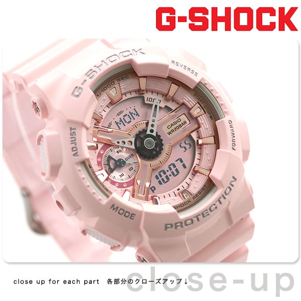 dショッピング |G-SHOCK Sシリーズ アナデジ ピンク メンズ 腕時計 GMA ...