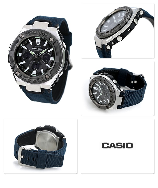 dショッピング |G-SHOCK Gスチール 電波ソーラー メンズ 腕時計 GST-W330 GST-W330AC-2AER アナデジ Gショック  ブラック×ブルー | カテゴリ：の販売できる商品 | 腕時計のななぷれ (028GST-W330AC-2AER)|ドコモの通販サイト