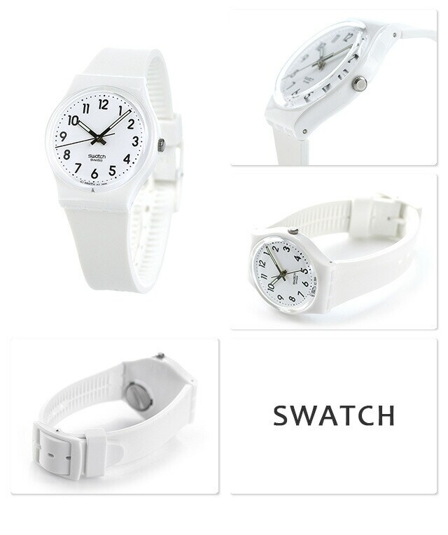 dショッピング |スウォッチ 腕時計 ジャスト ホワイトソフト 34mm