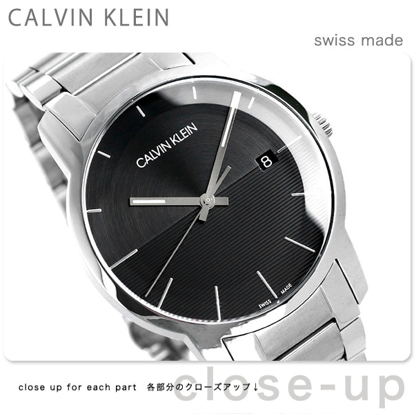 【美品】  カルバンクライン 腕時計 クオーツ式 文字盤ネイビー K2G2G1　【中古】 Calvin Klein(カルバンクライン) City(シティ)レディース腕時計