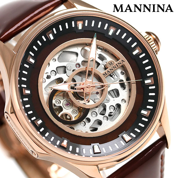 dショッピング  マンニーナ MANNINA メンズ 腕時計 フルスケルトン