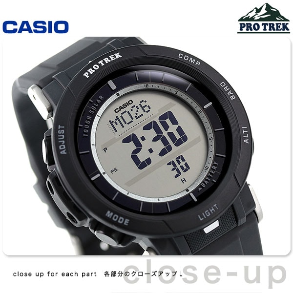 dショッピング |カシオ プロトレック PRG-30-1DR 方位 高度 気圧