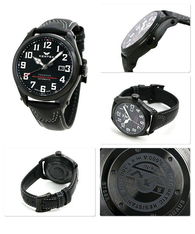 dショッピング |ケンテックス プロガウス 自動巻き メンズ 腕時計 S769X-03 Kentex オールブラック | カテゴリ：の販売できる商品  | 腕時計のななぷれ (028S769X-03)|ドコモの通販サイト