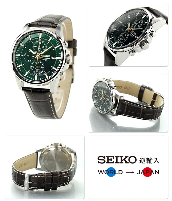 dショッピング |セイコー 海外モデル 逆輸入 クロノグラフ SNAF09P1