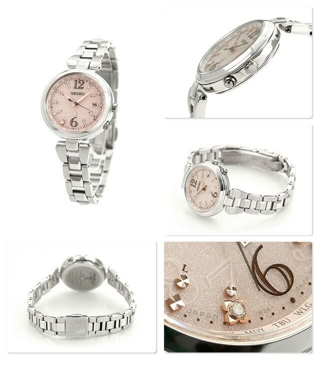 dショッピング |セイコー ルキア ダイヤモンド チタン 電波ソーラー