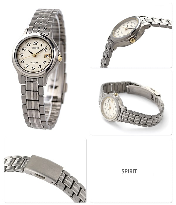 dショッピング |セイコー 腕時計 レディース チタン アイボリー