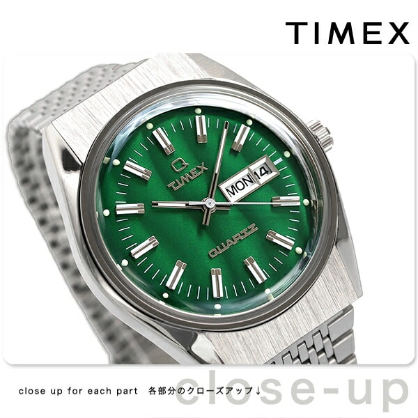 dショッピング |タイメックス Q TIMEX キュータイメックス ファルコンアイ 38mm クオーツ 腕時計 メンズ TW2U95400 TIMEX  グリーン | カテゴリ：の販売できる商品 | 腕時計のななぷれ (028TW2U95400)|ドコモの通販サイト