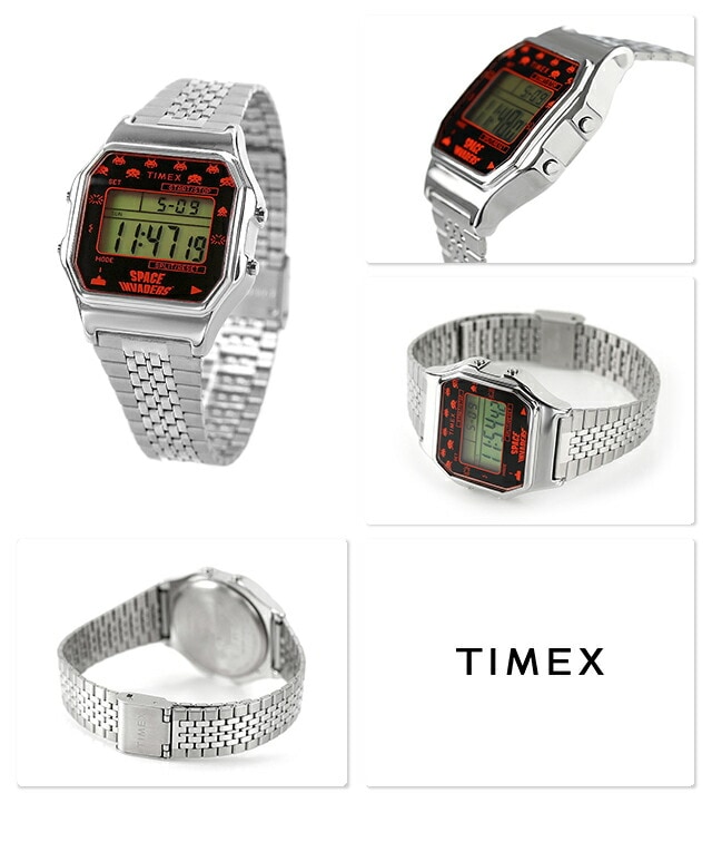 dショッピング |タイメックス デジタル スペースインベーダー 34mm