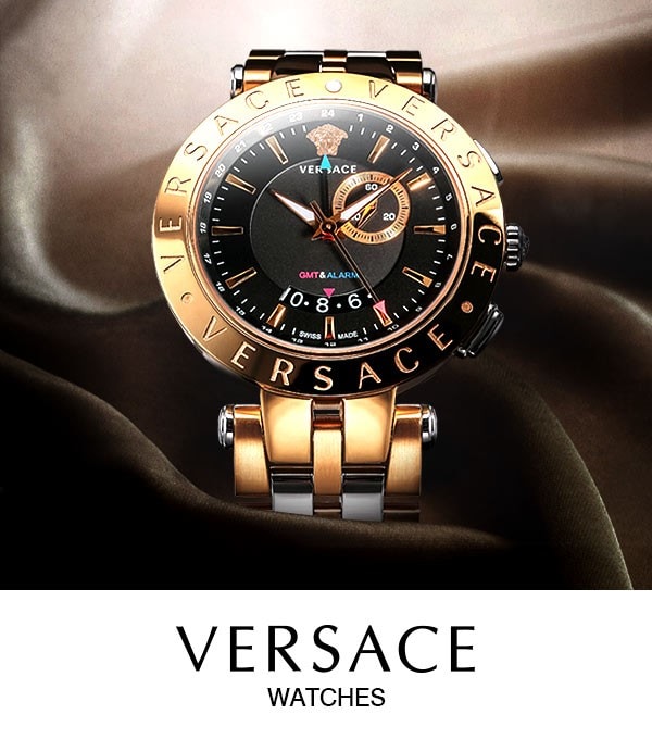 新作アイテム毎日更新 ヴェルサーチ Versace 腕時計 GMTメンズ 箱あり 