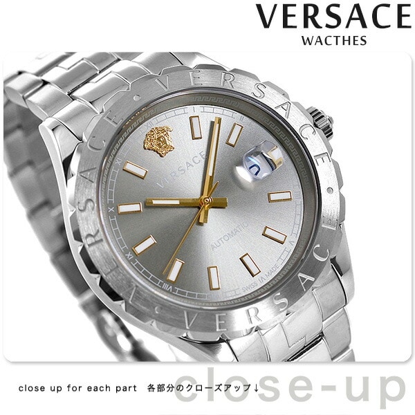 dショッピング |ヴェルサーチ 時計 メンズ 腕時計 ヘレニウム 42mm 自動巻き VEZI00119 VERSACE ヴェルサーチェ グレー |  カテゴリ：の販売できる商品 | 腕時計のななぷれ (028VEZI00119)|ドコモの通販サイト