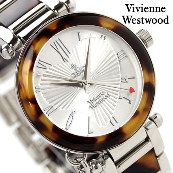 【Vivienne Westwood】腕時計 アナログ キャメル ホワイト銀色