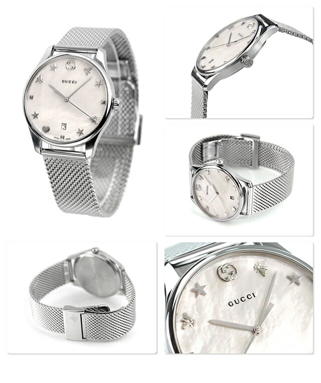dショッピング |グッチ 時計 Gタイムレス 36mm 蜂 星 ピラミッド