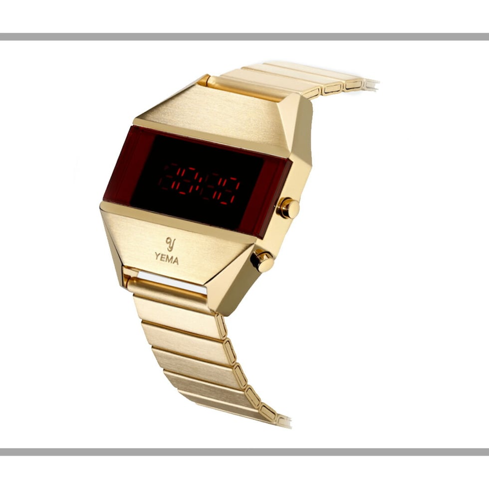 dショッピング |イエマ LED ゴールド 37.5mm クオーツ メンズ 腕時計