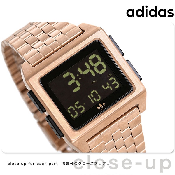 dショッピング |アディダス オリジナルス 時計 メンズ レディース 腕時計 Z011098-00 デジタル adidas アーカイブ_M1 ブラック  | カテゴリ：の販売できる商品 | 腕時計のななぷれ (028Z011098-00)|ドコモの通販サイト