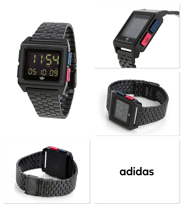 dショッピング |アディダス オリジナルス 時計 メンズ レディース 腕時計 Z013042-00 デジタル adidas アーカイブ_M1  オールブラック | カテゴリ：の販売できる商品 | 腕時計のななぷれ (028Z013042-00)|ドコモの通販サイト